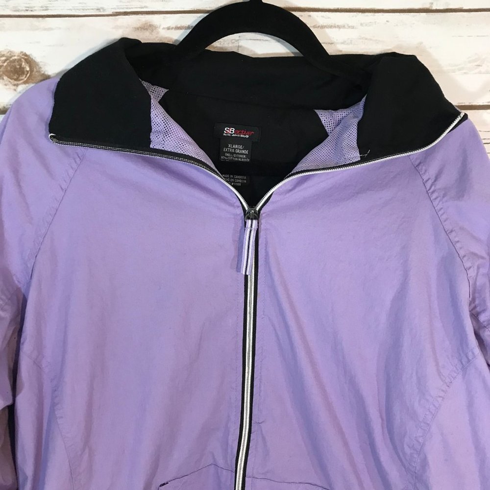 SJB Active Women's Jacket Windbreaker, Purple XL - Picture 2 of 5